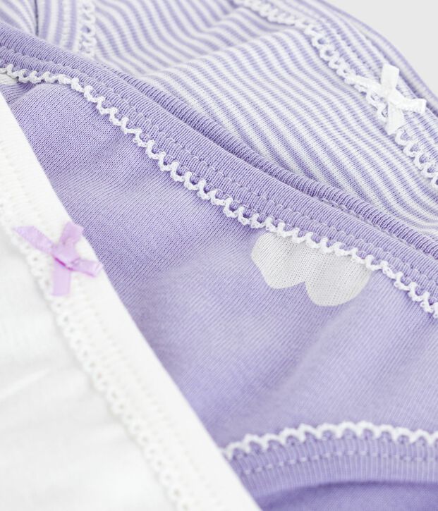 Set Kinder-Slips aus Baumwolle mit Herzmotiv vielfarbig