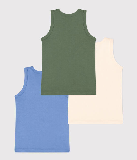 Unifarbene Kinder-Tanktops aus Baumwolle im 3er-Set variante 1