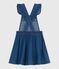 Kinder-Latzkleid aus Denim blau DENIM MOYEN