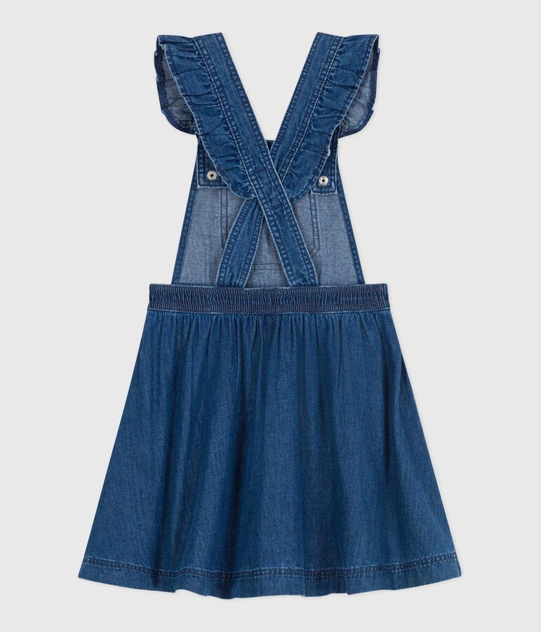 Kinder-Latzkleid aus Denim blau