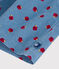 Langärmeliges Baby-Kleid aus Fein-Cord mit Apfel-Motiv blau ADRIATIC/ MULTICO