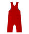 Baby-Jungen-Latzhose aus Molton rot TERKUIT