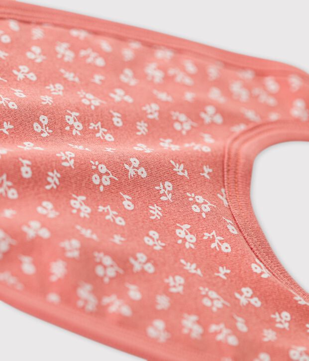 Baby-L&auml;tzchen aus Bio-Baumwolle rosa/weiss