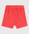Kinder-Shorts aus Leinen für Mädchen orange JUPITER