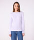Langärmeliges Damen-T-Shirt L’Iconique aus Baumwolle mit Picotkante