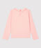 Langärmeliges Kinder-T-Shirt aus Baumwolle für Mädchen rosa MINOIS