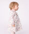 Langärmeliges Baby-Kleid aus Baumwolle mit Blumenmuster MILK/ MULTICO
