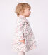 Langärmeliges Baby-Kleid aus Baumwolle mit Blumenmuster