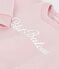 Baby-Sweatshirt aus Baumwolle mit Petit Bateau-Stickerei rosa JOLI