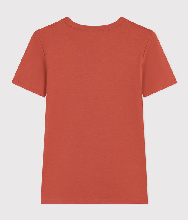 T-Shirt L&rsquo;ICONIQUE aus Baumwolle mit rundem Ausschnitt f&uuml;r Damen braun