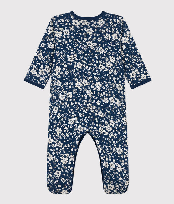 Strampler aus Baumwolle mit Blumenmuster INCOGNITO/ MARSHMALLOW