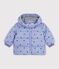 Baby-Winterjacke aus Polyester mit Tiermotiv violett/vielfarbig