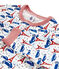 Rippstrick-Pyjama für kleine Jungen weiss MARSHMALLOW/weiss MULTICO