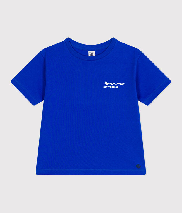 Kurz&auml;rmeliges Kinder-T-Shirt aus bedruckter Baumwolle PERSE
