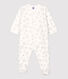 Baby-Strampler aus Velours mit Sternenmuster