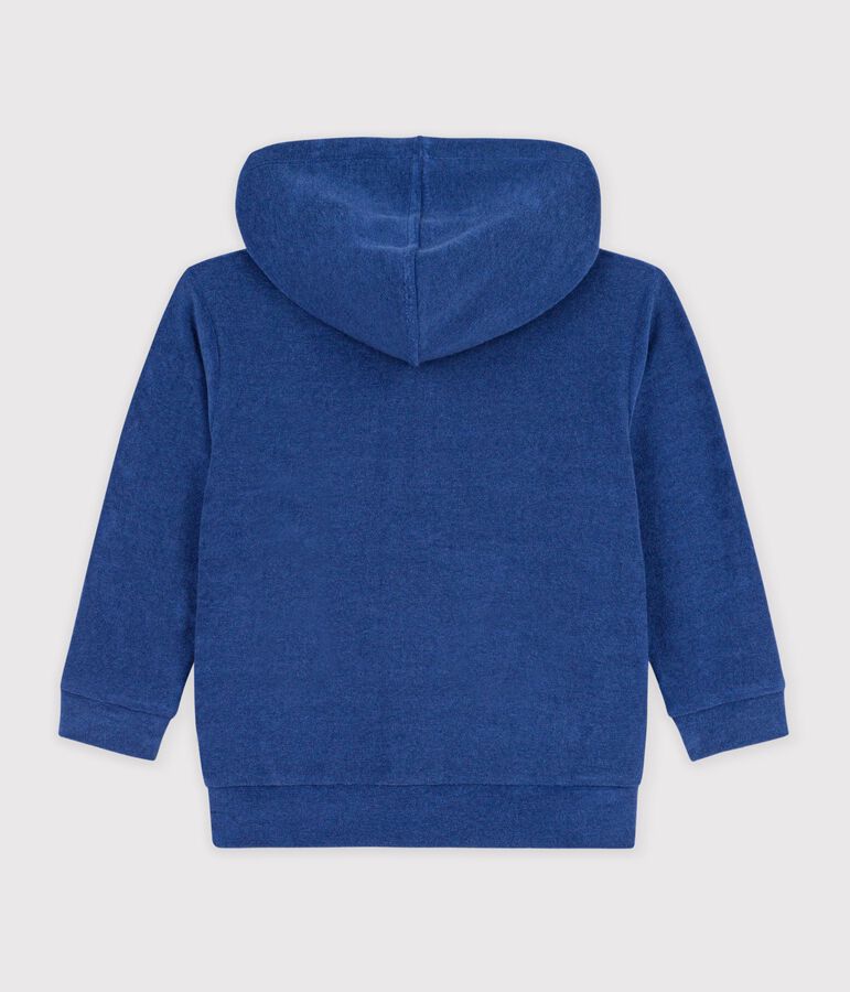 Kinder-Sweatshirt mit Rei&szlig;verschluss aus Baumwolle blau