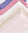 5er-Set Kinder-Socken aus einfarbiger Baumwolle vielfarbig