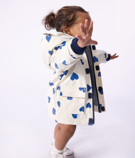 Ikonische Baby-Regenjacke blau MILK/ CREPUSCULE