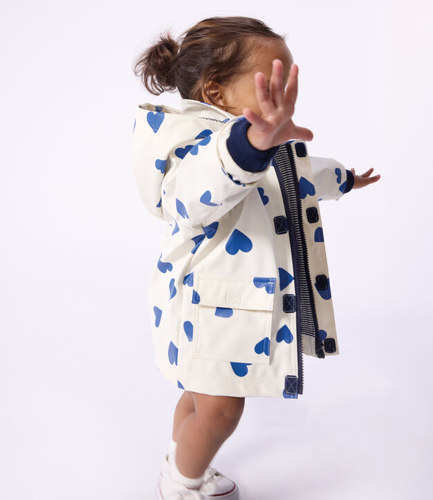 Ikonische Baby-Regenjacke blau/blau
