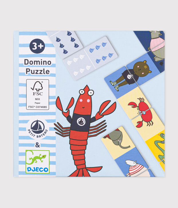 Domino-Spiel &ndash; Djeco x Petit Bateau vielfarbig