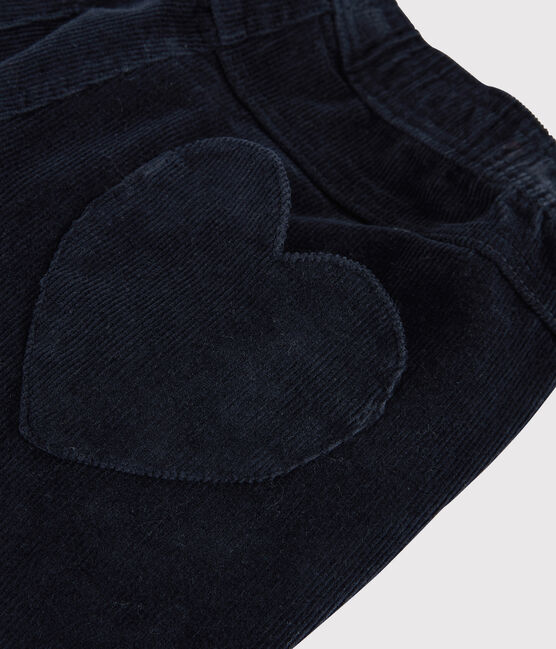 Kinder-Cordhose für Mädchen blau SMOKING