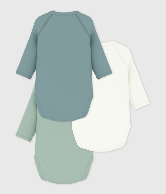 Set langärmeliger Wickelbodys aus bedruckter Baumwolle variante 1