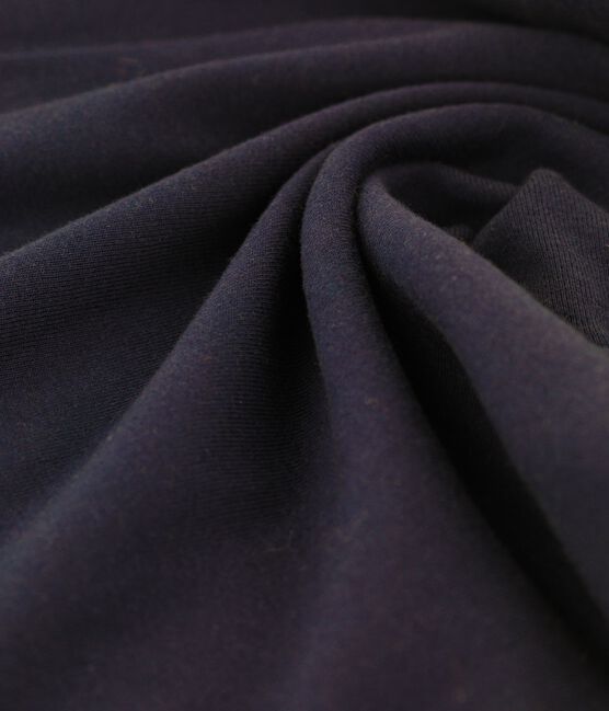 Klassisches Damen-T-Shirt mit Mäusezähnchen-Details blau SMOKING