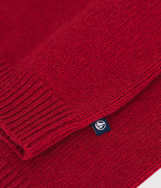 Kinder Jacquard-Pullover aus Wolle und Baumwolle für Jungen rot STOP/ MULTICO
