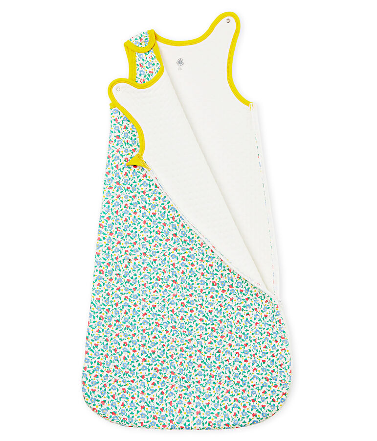 Kompakter Baby-Schlafsack aus Doppeljersey weiss MARSHMALLOW/weiss MULTICO