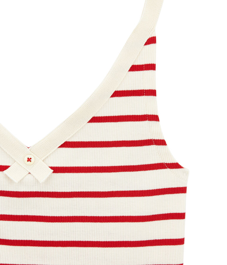 Unterhemden zur feier des 100 geburtstags des slips damen beige COQUILLE/rot TERKUIT