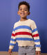 Kinderpullover aus Wolle mit Streifen