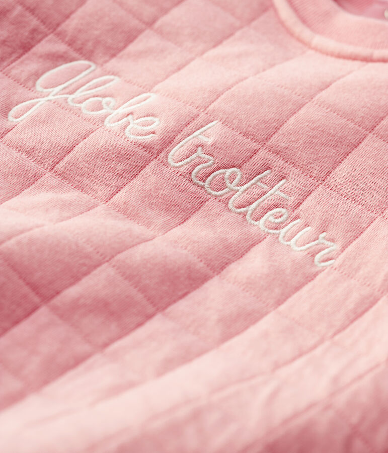 Gestepptes Baby-Kleid f&uuml;r M&auml;dchen rosa