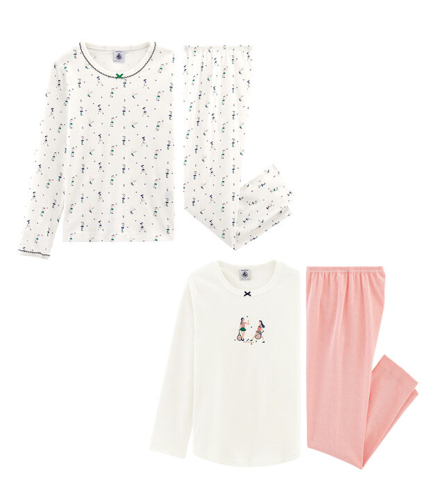 2er-Set Pyjamas f&uuml;r kleine M&auml;dchen vielfarbig