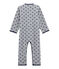 Fleece-Overall für Jungen grau SUBWAY/blau LOGO