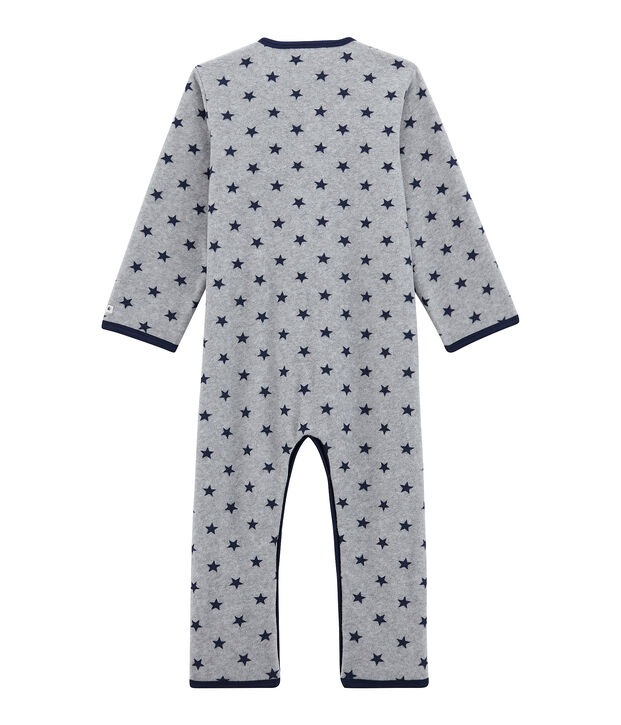 Fleece-Overall f&uuml;r Jungen grau/blau