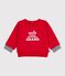 Baby-Sweatshirt aus Baumwolle mit Motiv rot POMPEI