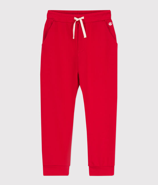 Kinder-Jogginghose aus Molton für Jungen rot PEPS