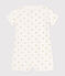 Baby-Kurzoverall aus Baumwolle mit Palmenmotiv weiss MARSHMALLOW/weiss MULTICO