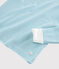Snugfit-Kinderpyjama aus Baumwolle mit blauen Streifen für Jungen blau TIKI/weiss MARSHMALLOW