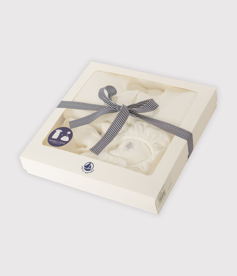 Dreiteiliges Baby-Set aus Doppeljersey vielfarbig