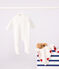 Baby-Schlafanzug mit Herz-Print weiss MARSHMALLOW