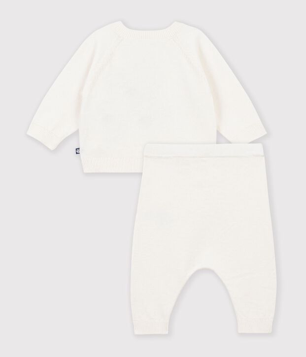Baby-Set aus Strick mit Jacquardmuster MILK