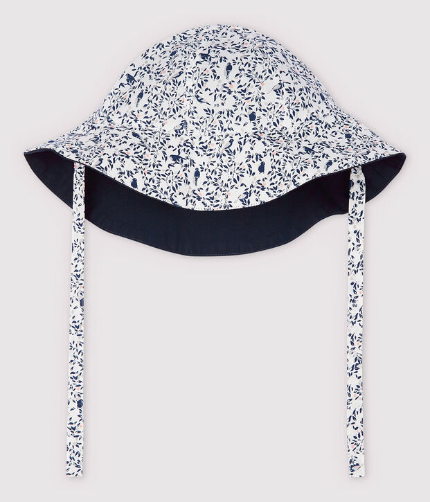 Wendbarer Baby-Sonnenhut f&uuml;r M&auml;dchen blau/vielfarbig