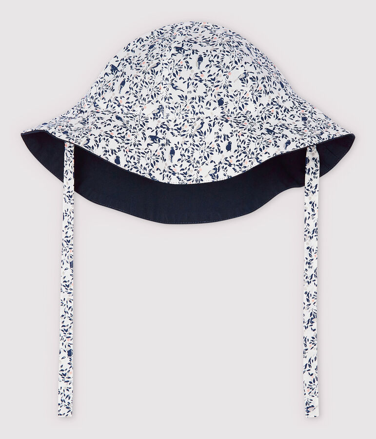 Wendbarer Baby-Sonnenhut f&uuml;r M&auml;dchen blau/vielfarbig