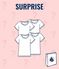 Überraschungsset mit 4 kurzärmeligen T-Shirts für Mädchen variante 1