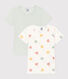 3er-Set kurzärmelige T-Shirts aus Baumwolle mit Herzmotiv für Mädchen