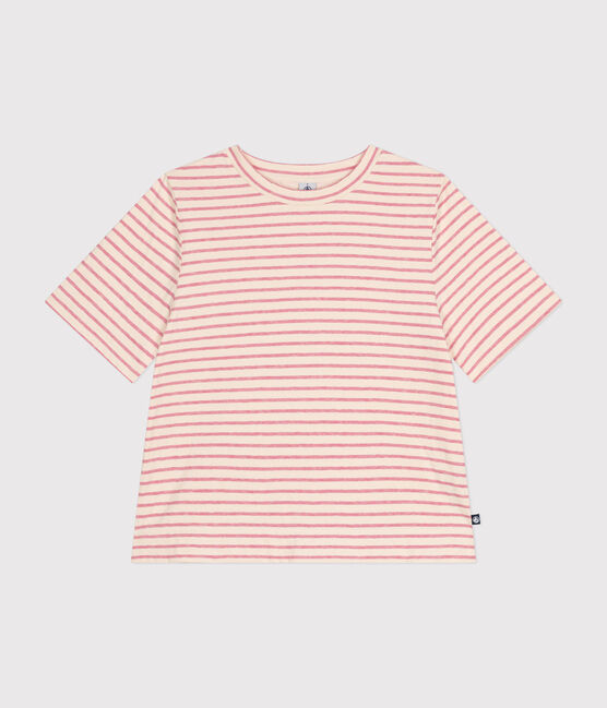 Damen-T-Shirt "Le Boxy" aus Doppejersey rosa AVALANCHE/ ROSELINE