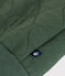 Baby-College-Jacke aus gestepptem Doppeljersey grün CROCO