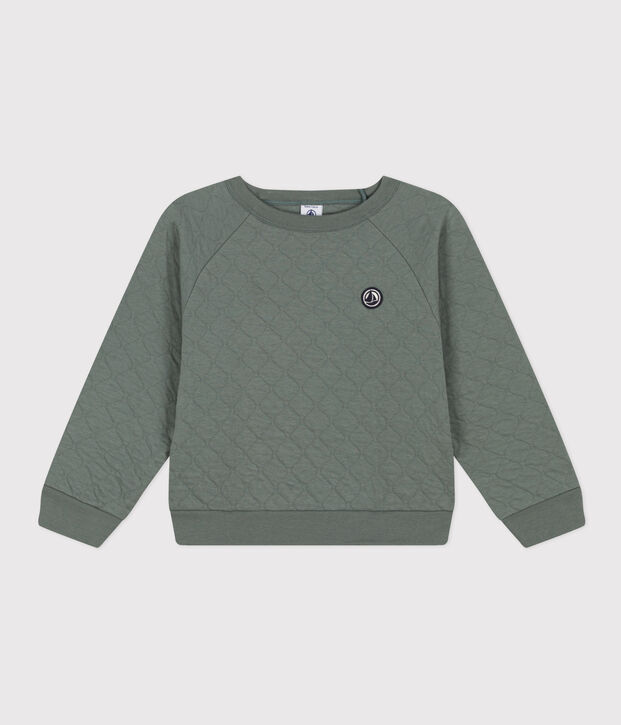 Sweatshirt aus gestepptem Doppeljersey f&uuml;r Kinder/Jungen THUYA