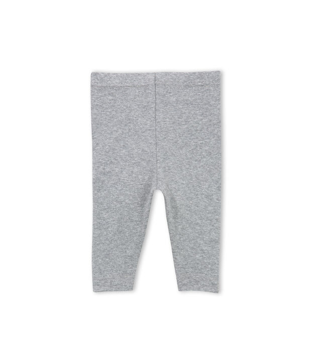 Einfarbige Baby M&auml;dchen Leggings grau